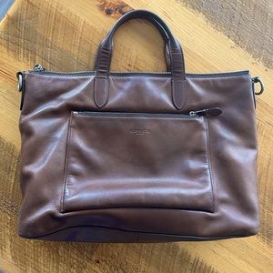 COACH brown leather bag!